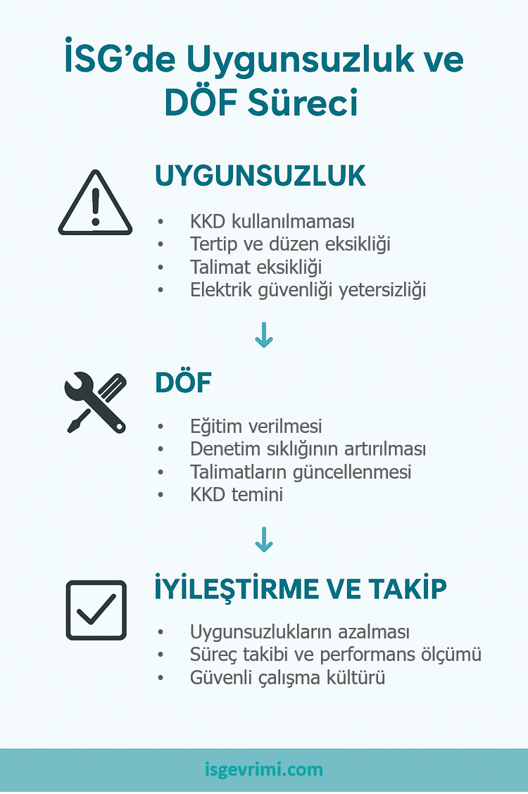 ✅ İSG Açısından DÖF ve Uygunsuzluk&nbsp;Nedir?